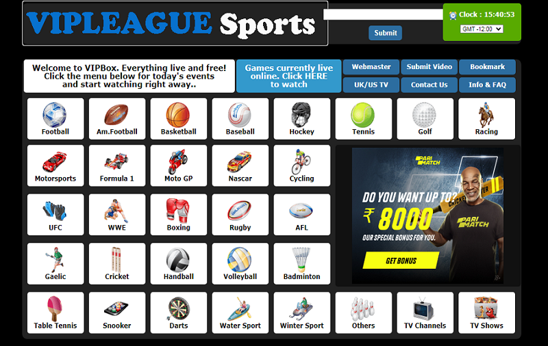 VIPLeague: The Best Platform to Stream Sports Free
