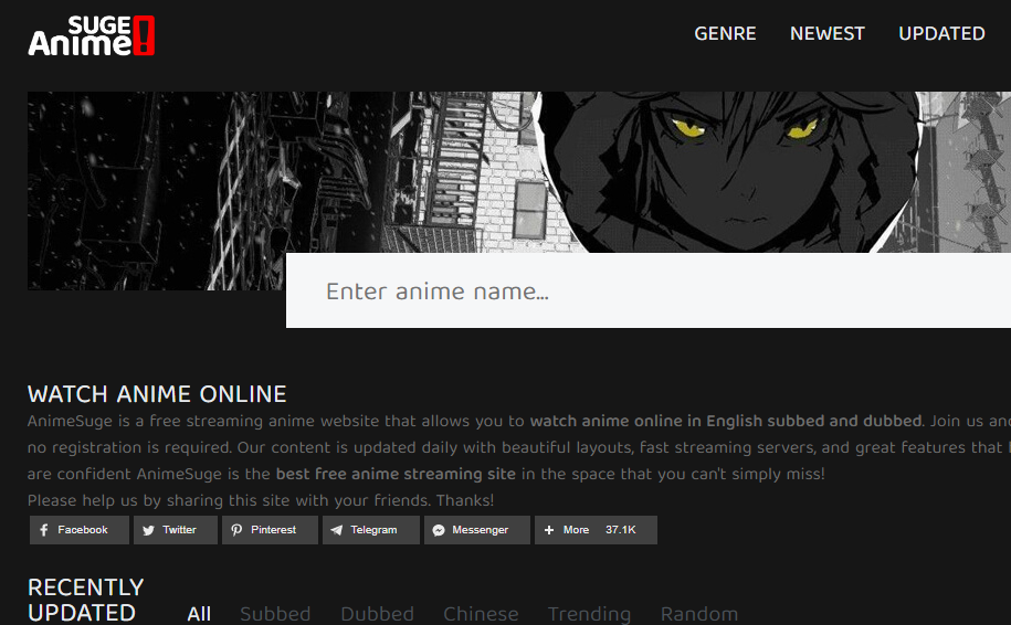 Animesuge.com: Watch Anime Online App, legal, Proxy, Download