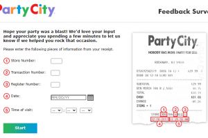 Party City Feedback Survey Partycityfeedback.com